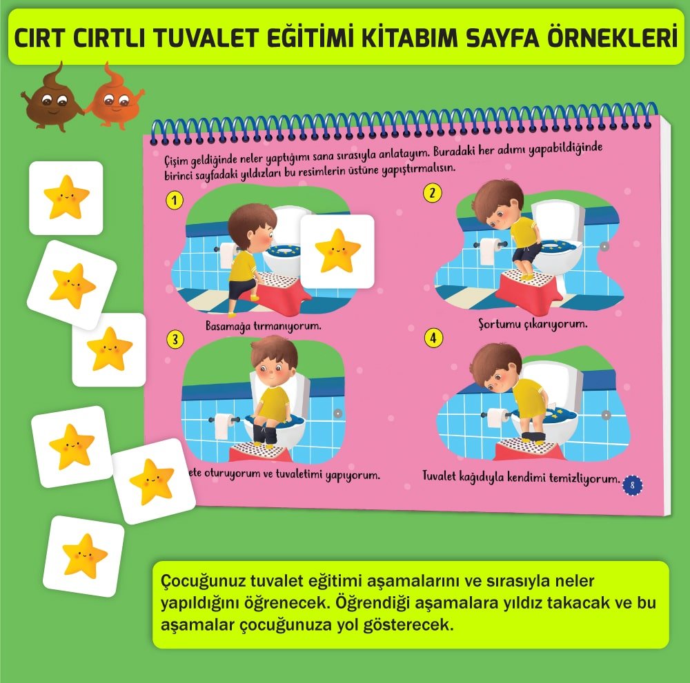 Yükselen Zeka Cırt Cırtlı Tuvalet Eğitimi Kitabım