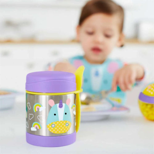 Skip Hop Paslanmaz Çelik Mama Saklama ve Taşıma Termosu Unicorn 2 Parça Set