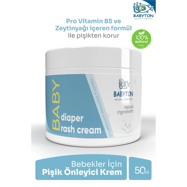 Babyton Doğal İçerikli Pişik Kremi 50 ml