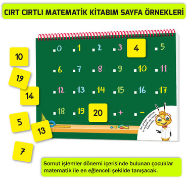 Yükselen Zeka Oyna Eğlen Öğren Cırt Cırtlı Matematik Kitabım (3-6 Yaş)