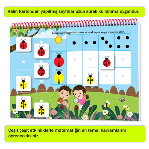 Yükselen Zeka Oyna Eğlen Öğren Cırt Cırtlı Matematik Kitabım (3-6 Yaş)