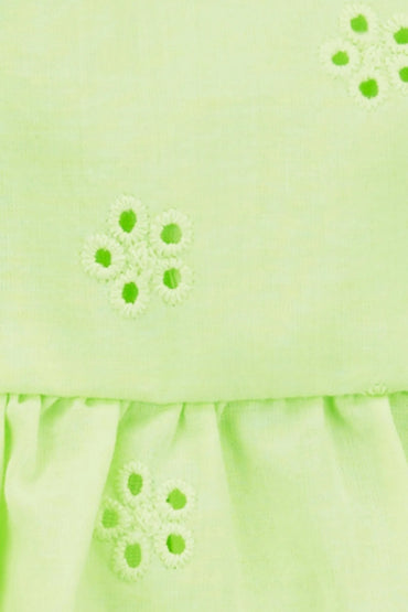 Carter's Kız Bebek Bluz Pantolon Takım Yeşil
