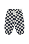 Antebies Bebek Sweatshirt Pantolon Set Antrasit Kareler