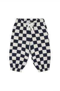 Antebies Bebek Sweatshirt Pantolon Set Antrasit Kareler