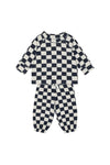 Antebies Bebek Sweatshirt Pantolon Set Antrasit Kareler