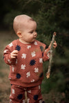 Antebies Bebek Sweatshirt Pantolon Set Gün Batımı Kuş & Güneş