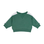 Antebies Bebek Sweatshirt Pantolon Set Kontrast Yeşil