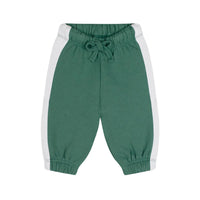 Antebies Bebek Sweatshirt Pantolon Set Kontrast Yeşil