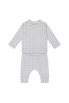 Antebies Bebek Uzun Kollu Tshirt Pantolon Set Minik Kareler