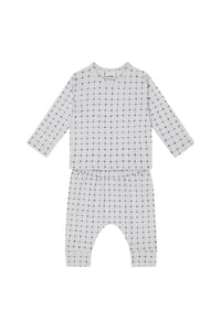 Antebies Bebek Uzun Kollu Tshirt Pantolon Set Minik Kareler