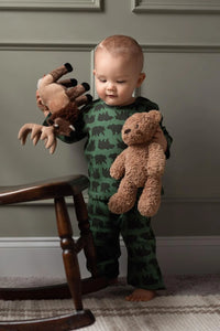 Antebies Bebek Uzun Kollu Tshirt Pantolon Set Orman Ayıları