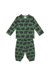 Antebies Bebek Uzun Kollu Tshirt Pantolon Set Orman Ayıları