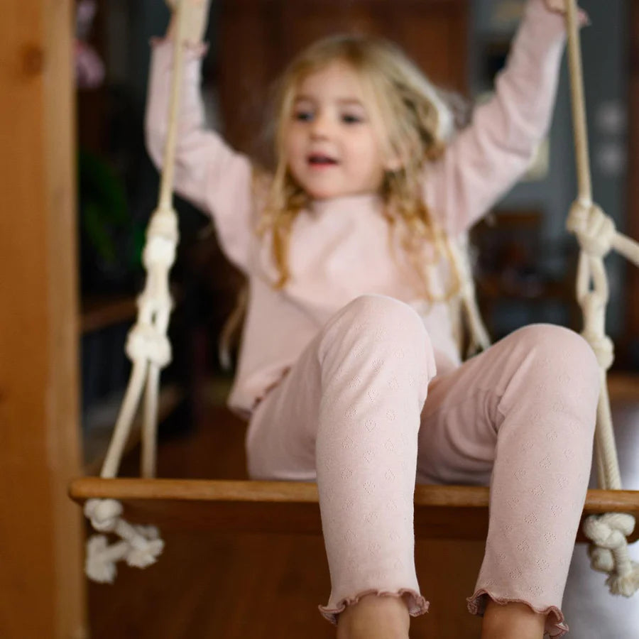 Antebies Kalp Jakar Uzun Kollu Pijama Takımı Pembe