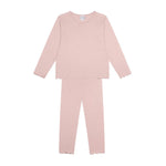 Antebies Kalp Jakar Uzun Kollu Pijama Takımı Pembe