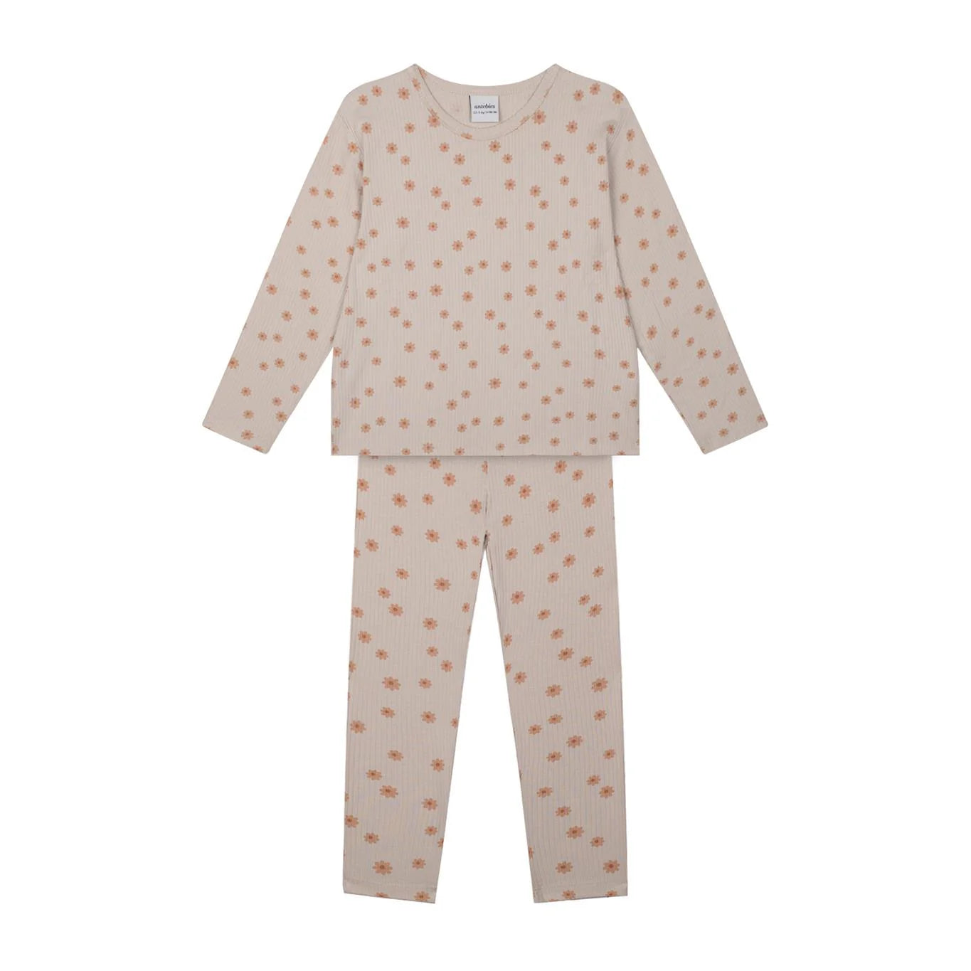 Antebies Kır Çiçekleri Uzun Kollu Pijama Takımı Bej