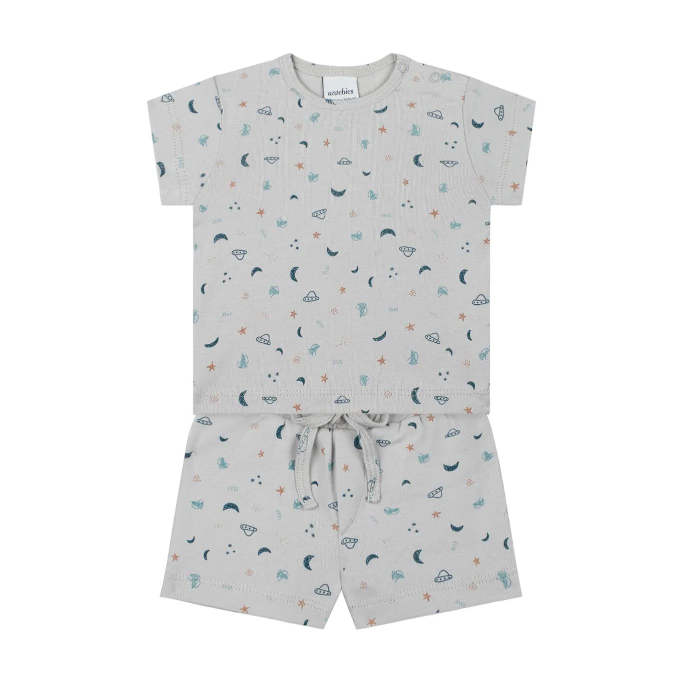 Antebies Tshirt Şortlu Set Uzay