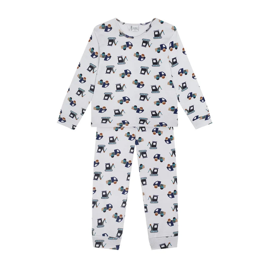 Antebies Uzun Kollu Pijama Takımı İnşaat Ekibi