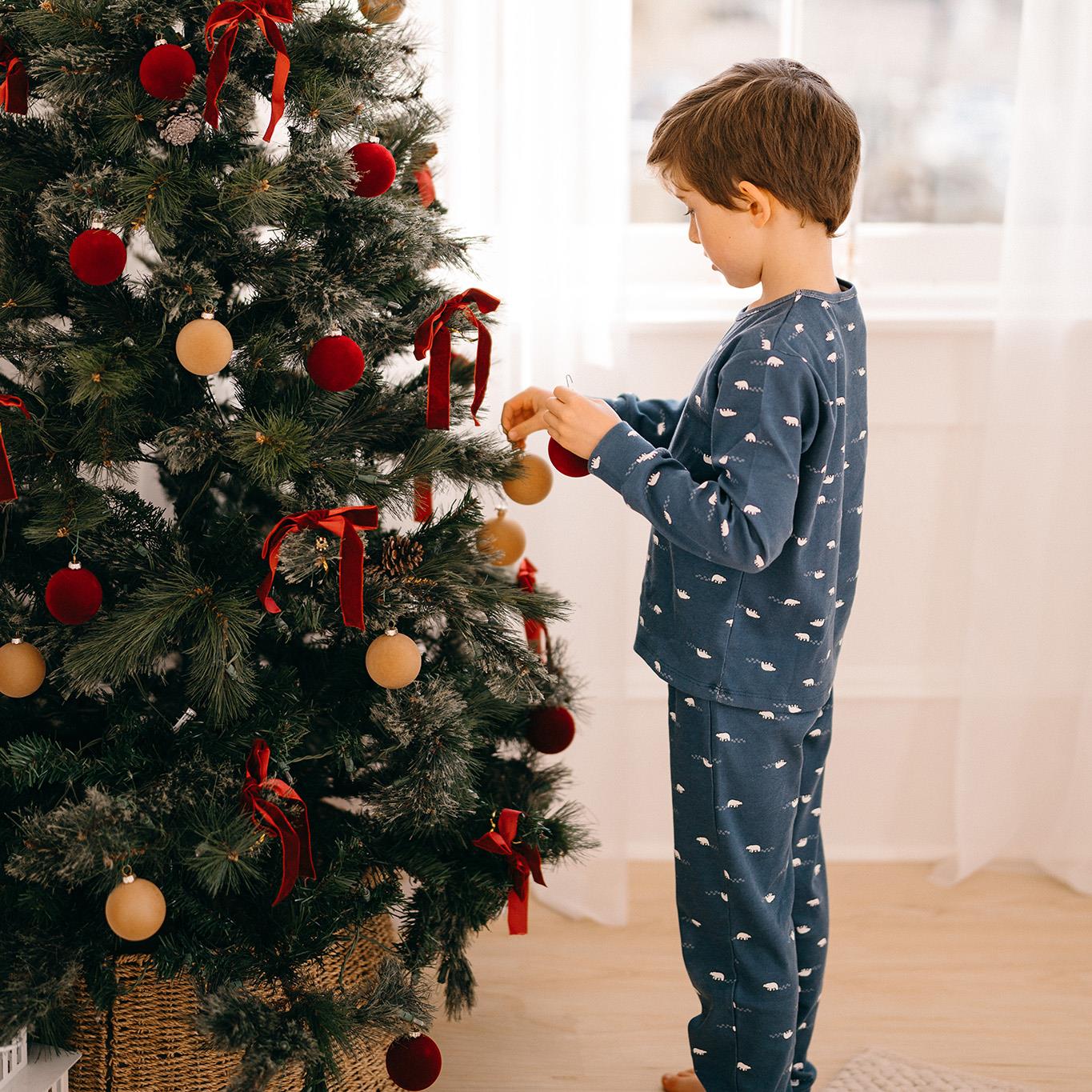 Antebies Uzun Kollu Pijama Takımı Kutup Ayısı