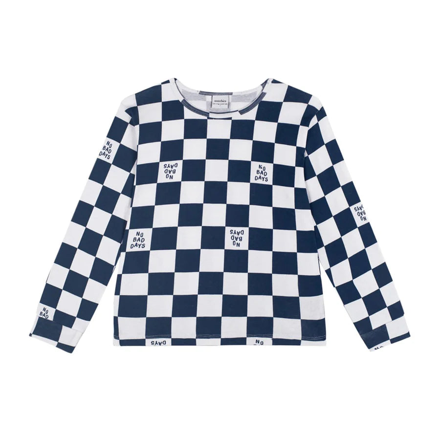 Antebies Uzun Kollu Pijama Takımı Lacivert No Bad Days