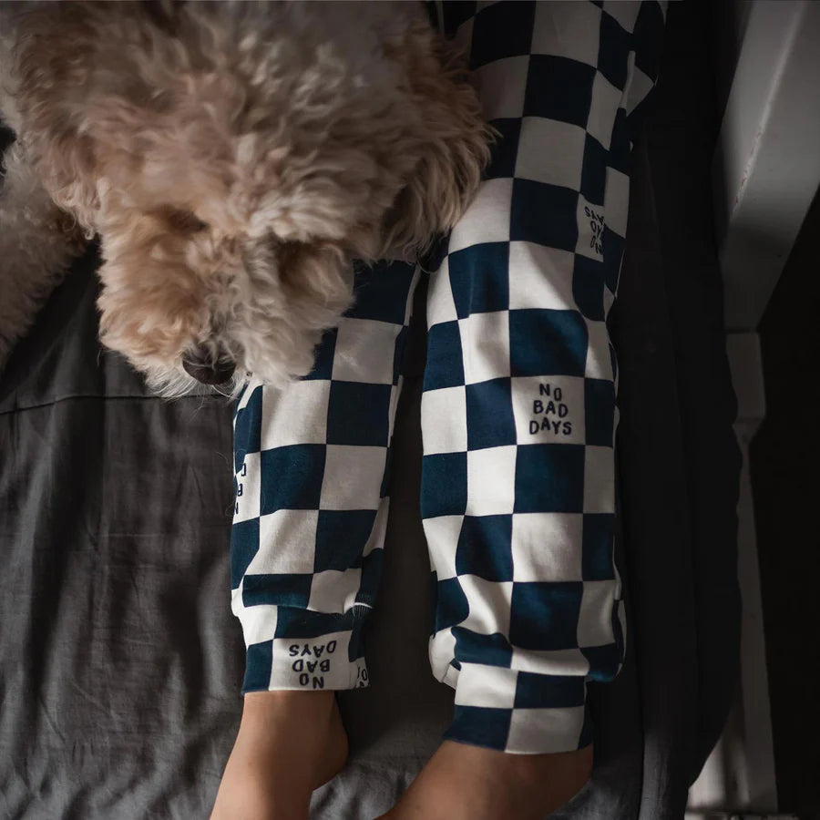 Antebies Uzun Kollu Pijama Takımı Lacivert No Bad Days