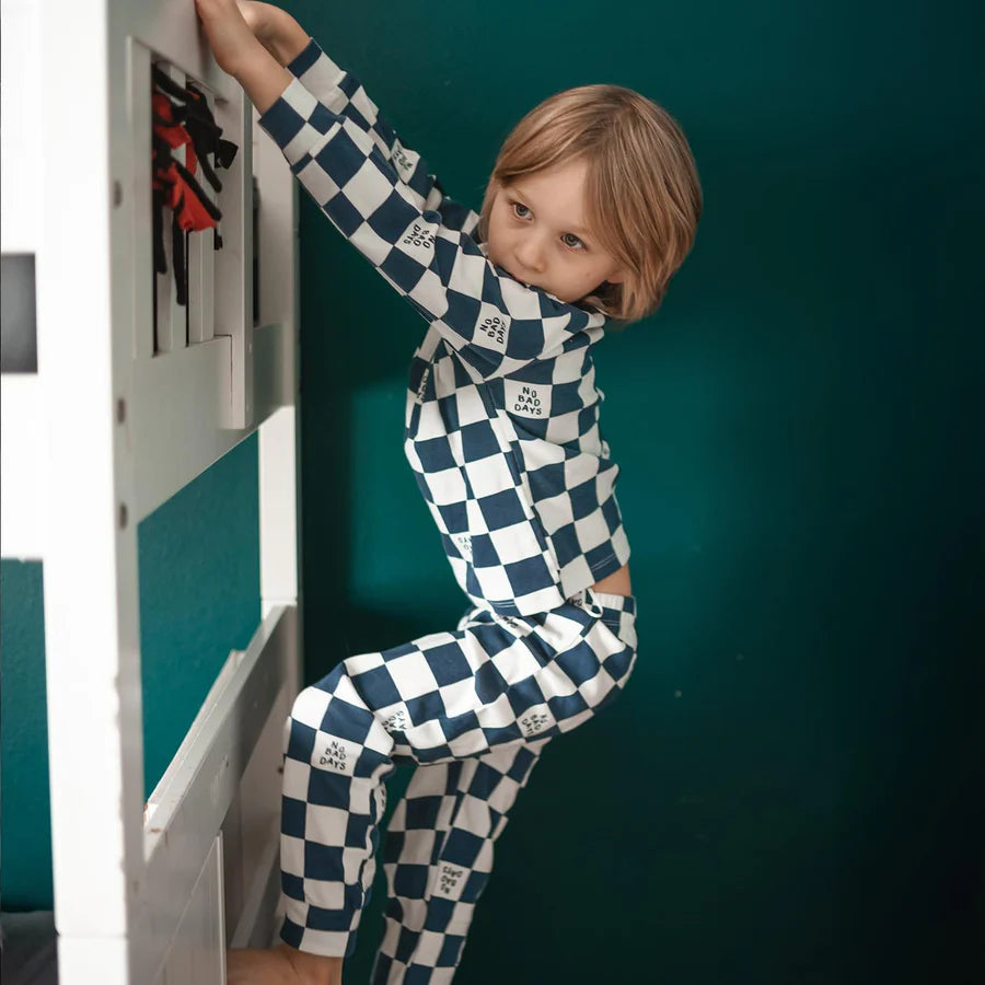 Antebies Uzun Kollu Pijama Takımı Lacivert No Bad Days