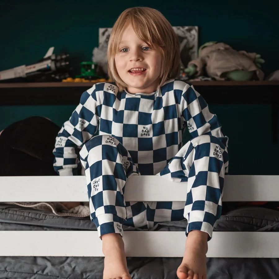 Antebies Uzun Kollu Pijama Takımı Lacivert No Bad Days