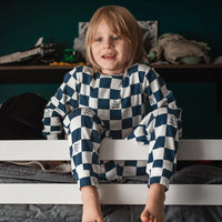 Antebies Uzun Kollu Pijama Takımı Lacivert No Bad Days