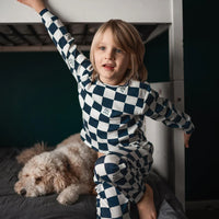 Antebies Uzun Kollu Pijama Takımı Lacivert No Bad Days