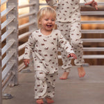 Antebies Bebek Uzun Kollu Tshirt Pantolon Set Rakun