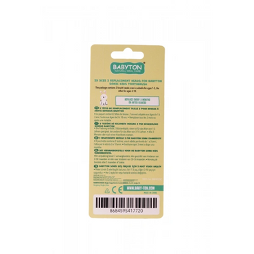 Babyton Sonik Pilli Diş Fırçası 2'li Yedek Başlık