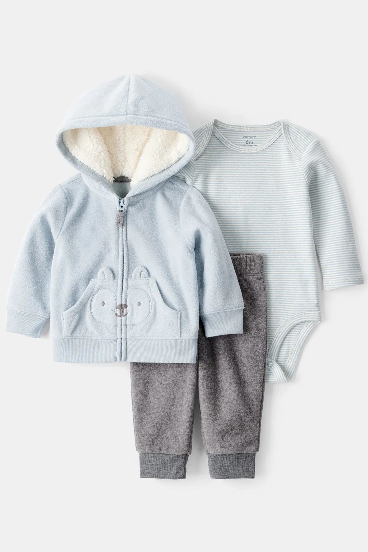 Carter's Erkek Bebek 3Lü Hırkalı Mavi