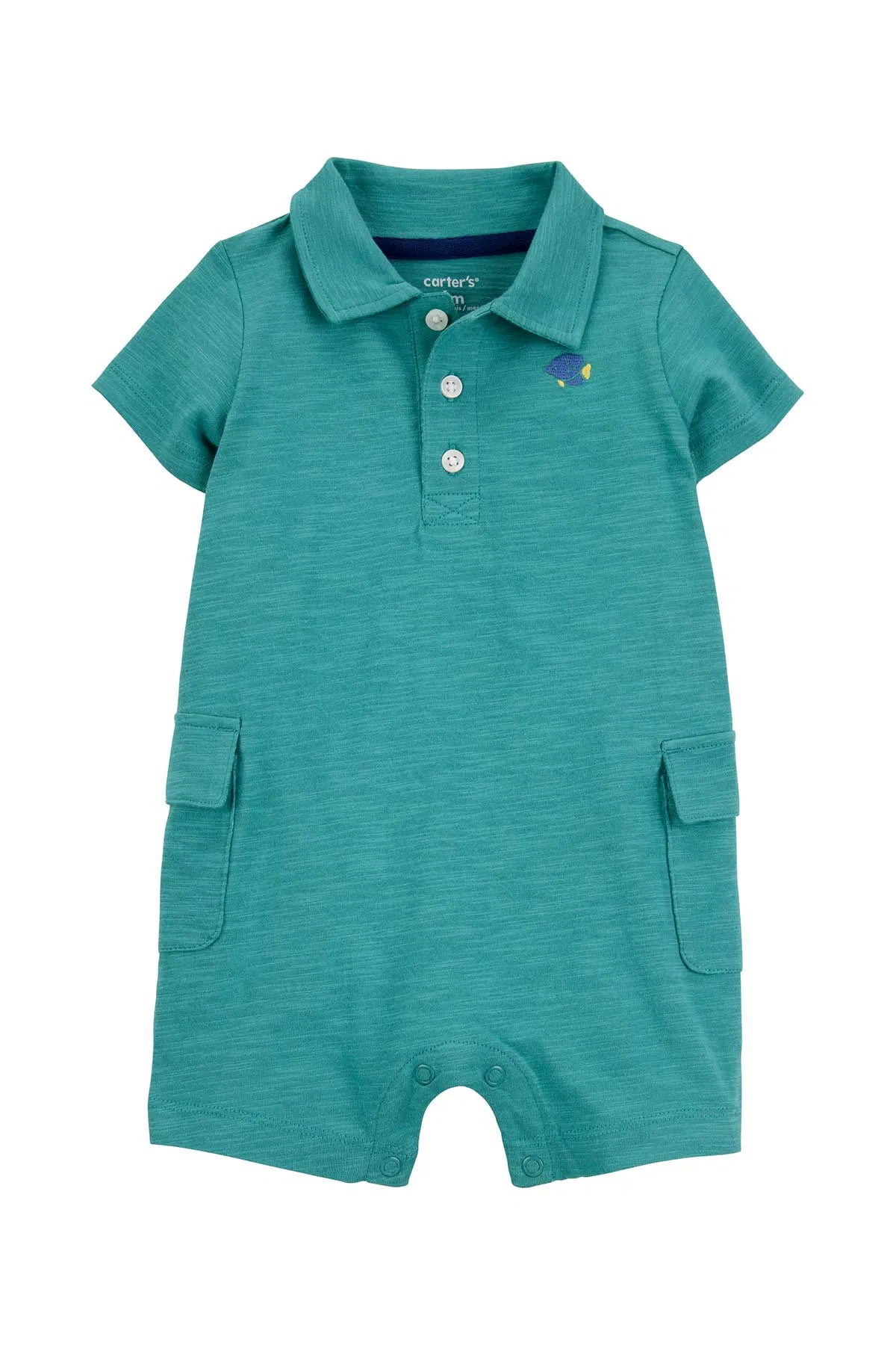 Carter's Erkek Bebek Kısa Tulum Koyu Yeşil
