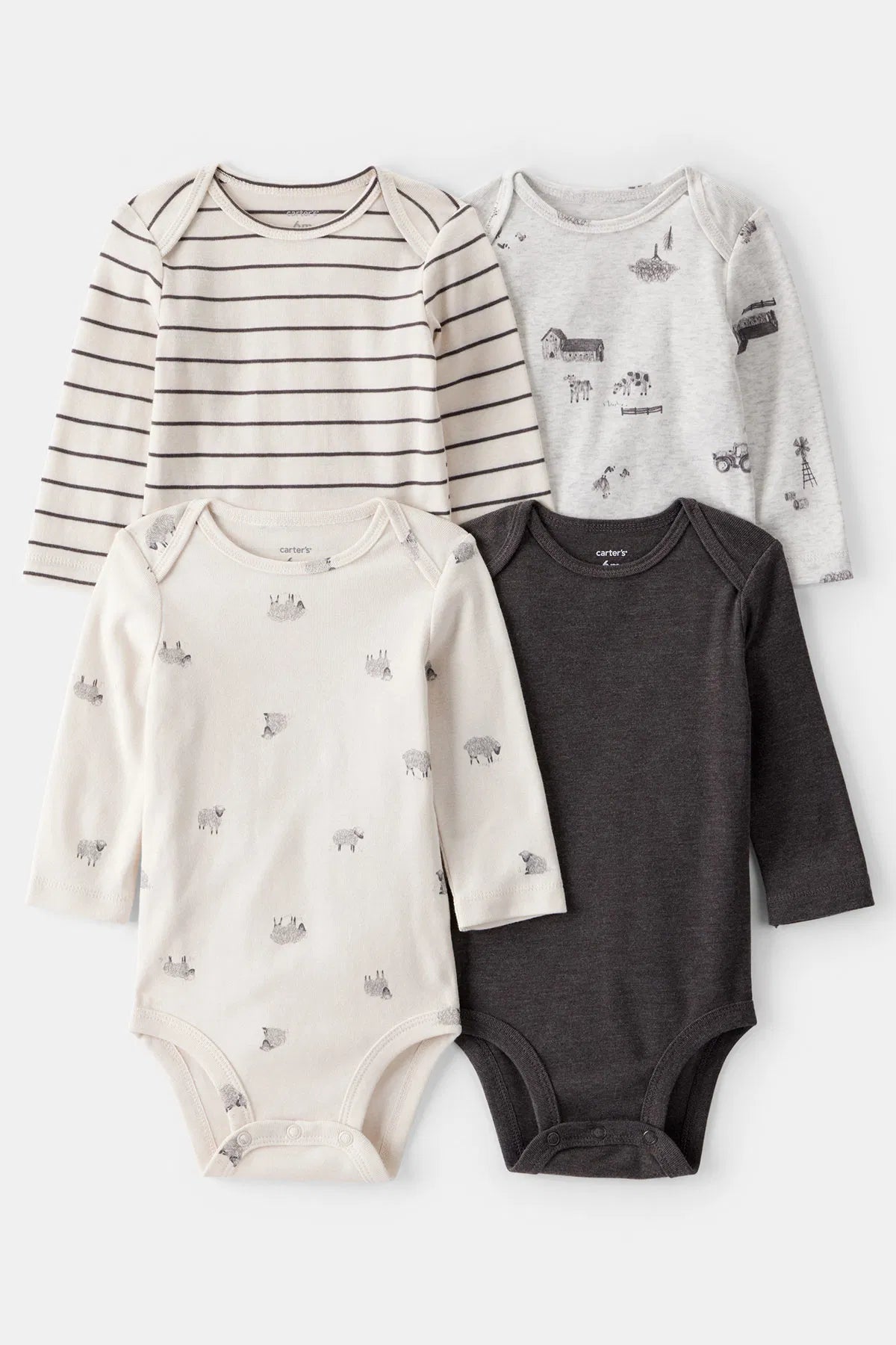 Carter's Erkek Bebek Desenli Çoklu Paket Body Antrasit