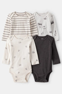 Carter's Erkek Bebek Desenli Çoklu Paket Body Antrasit
