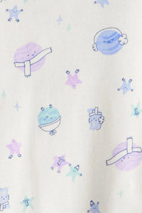 Carter's Kız Çocuk Ekru Pijama Set Lila