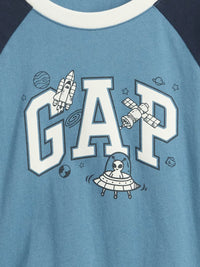 Gap Erkek Bebek Logo Grafik  Uzun Kol Tshirt