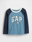Gap Erkek Bebek Logo Grafik  Uzun Kol Tshirt