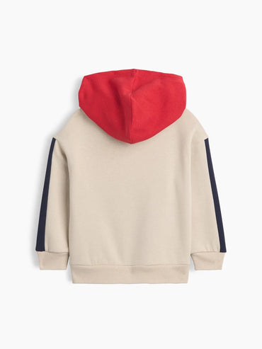 Gap Erkek Bebek Relaxed Colorblock Logo Sweatshirt Bej