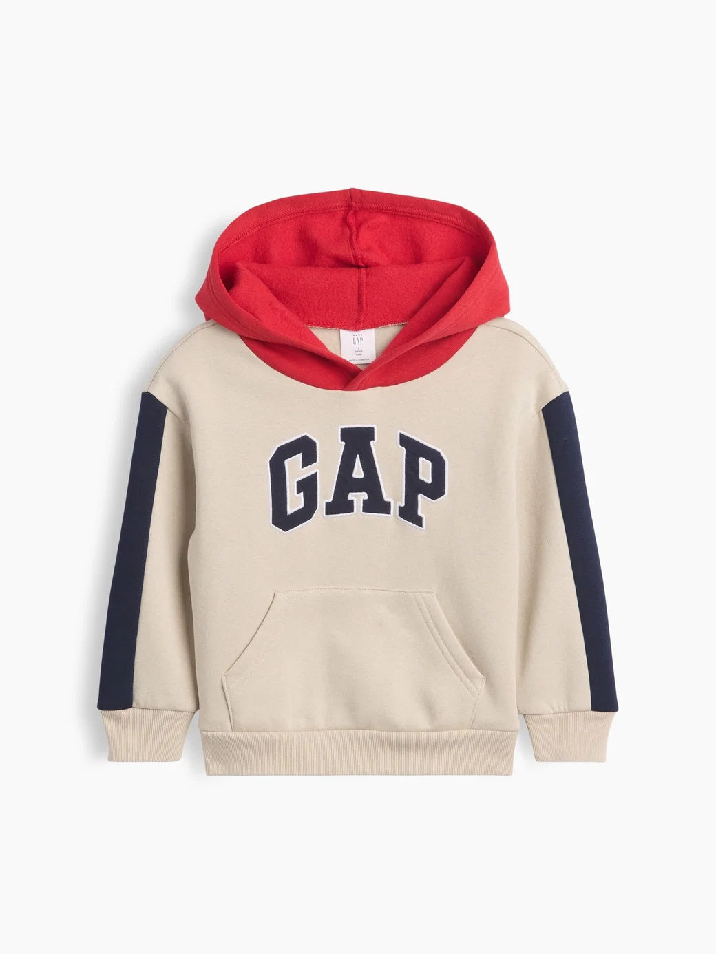 Gap Erkek Bebek Relaxed Colorblock Logo Sweatshirt Bej