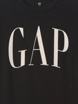 Gap Erkek Çocuk Kısa Kol Logo Tishirt Siyah