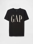 Gap Erkek Çocuk Kısa Kol Logo Tishirt Siyah