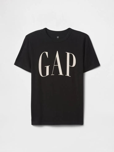 Gap Erkek Çocuk Kısa Kol Logo Tishirt Siyah