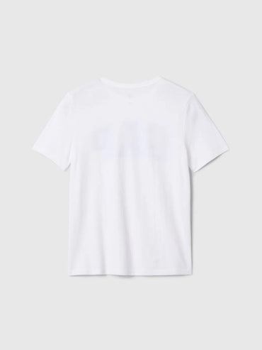 Gap Erkek Çocuk Kısa Kol Logo Tshirt Beyaz