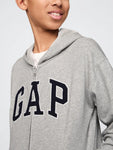 Gap Erkek Çocuk Relaxed Fermuarlı Sweatshirt Gri