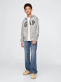 Gap Erkek Çocuk Relaxed Fermuarlı Sweatshirt Gri