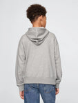 Gap Erkek Çocuk Relaxed Fermuarlı Sweatshirt Gri