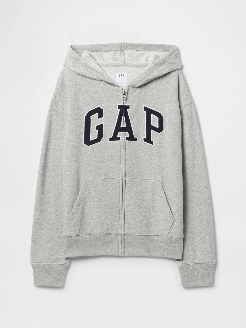 Gap Erkek Çocuk Relaxed Fermuarlı Sweatshirt Gri