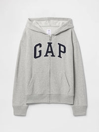 Gap Erkek Çocuk Relaxed Fermuarlı Sweatshirt Gri