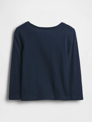 Gap Kız Bebek Logo Tshirt Lacivert