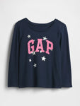 Gap Kız Bebek Logo Tshirt Lacivert